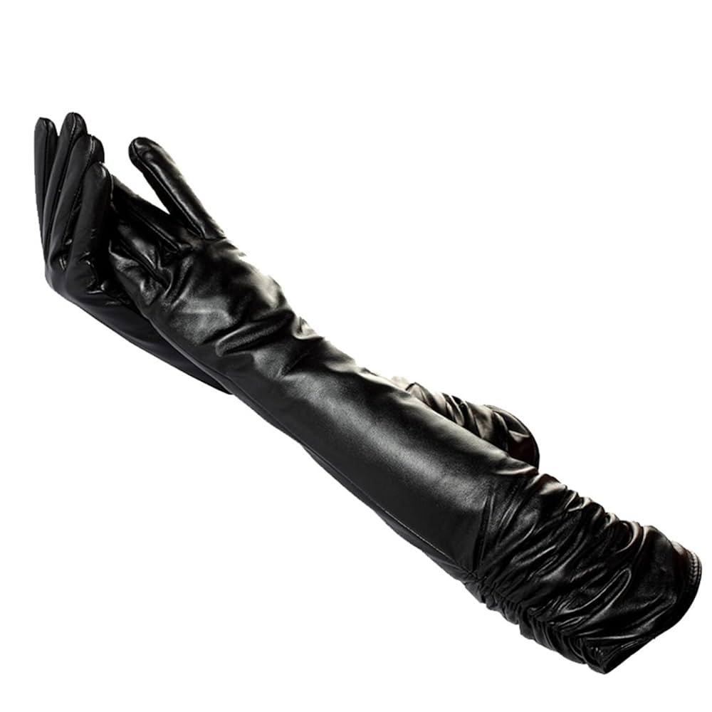 未使用　アンテイラー　レザーロンググローブ　黒革手袋　サイズＭ　ブラック 楽天市場】レザー 手袋 ロング 40cm 肘 手袋 本革レザー 羊 革